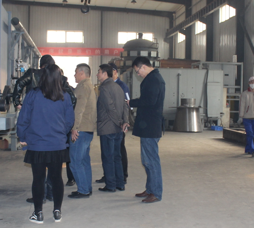 Shandong customers to our company on-the-spot investigation