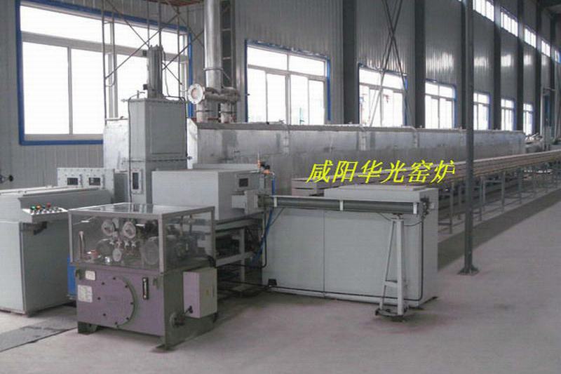 Automatic protection tunnel type resistance furnace atmosphere